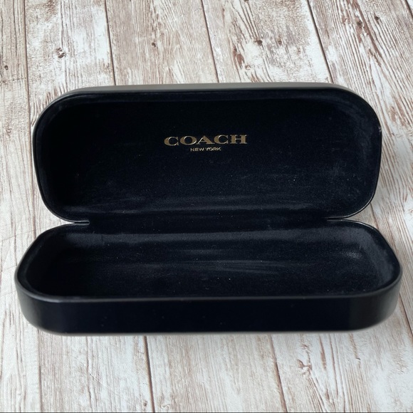 PREOWNED COACH GLASSES CASE BLACK HARD CASE - Picture 4 of 4
